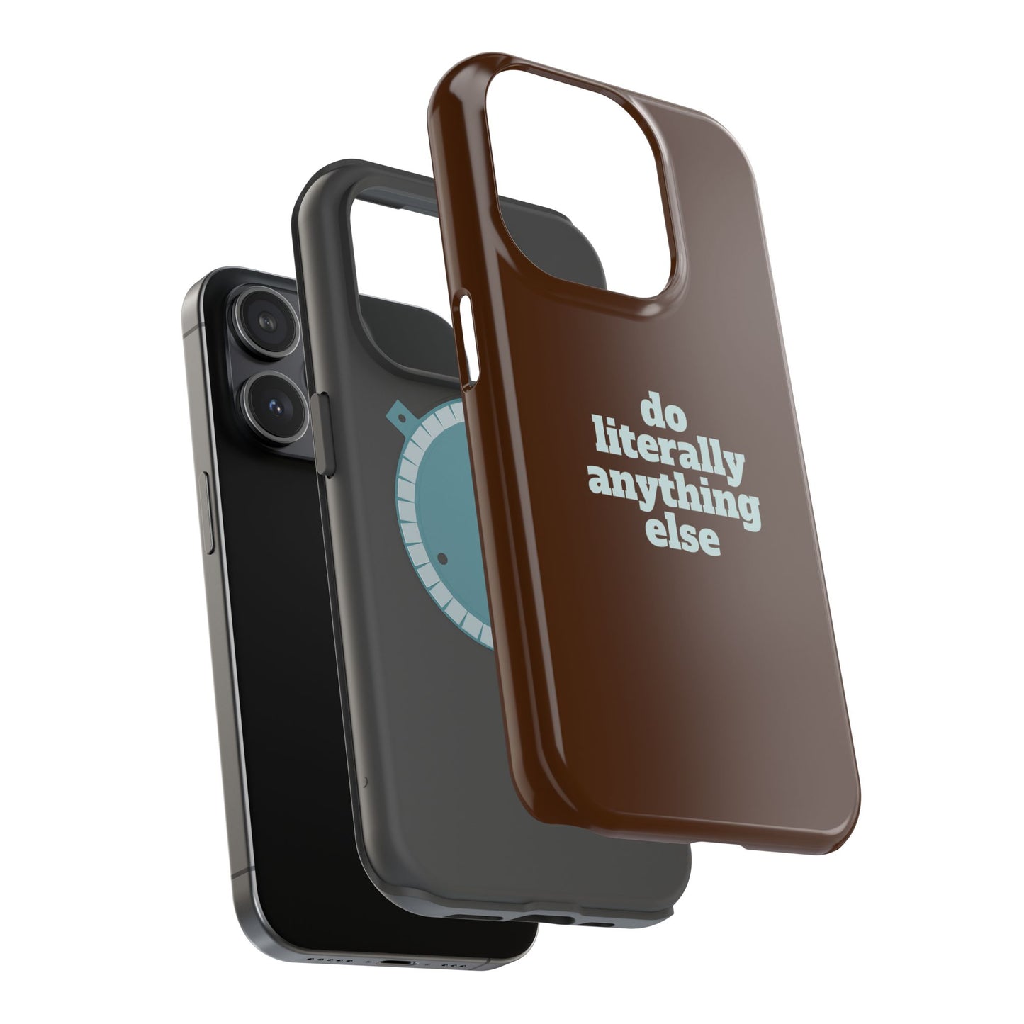 Do Literally Anything Else Brown & Blue Phone Case