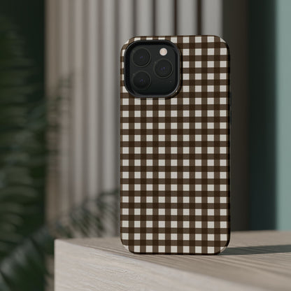 Brown Gingham Phone Case