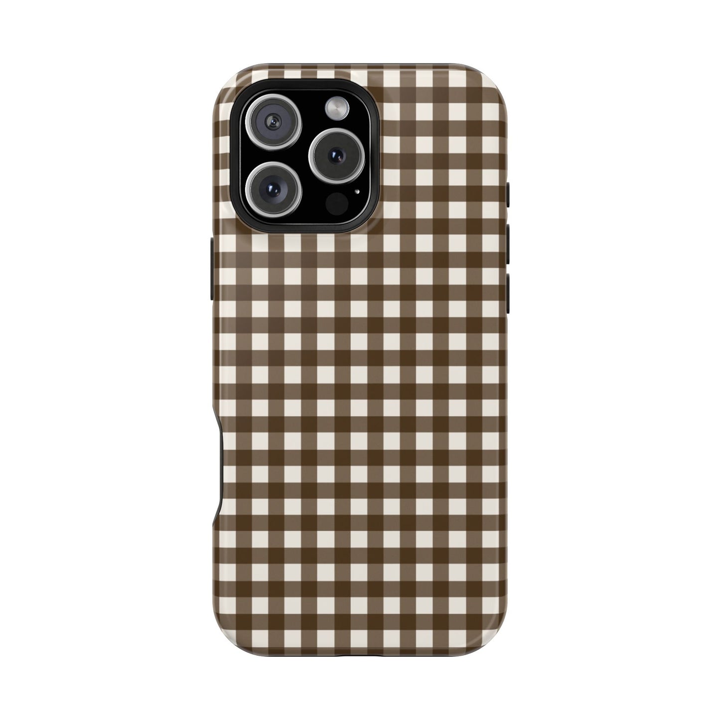 Brown Gingham Phone Case