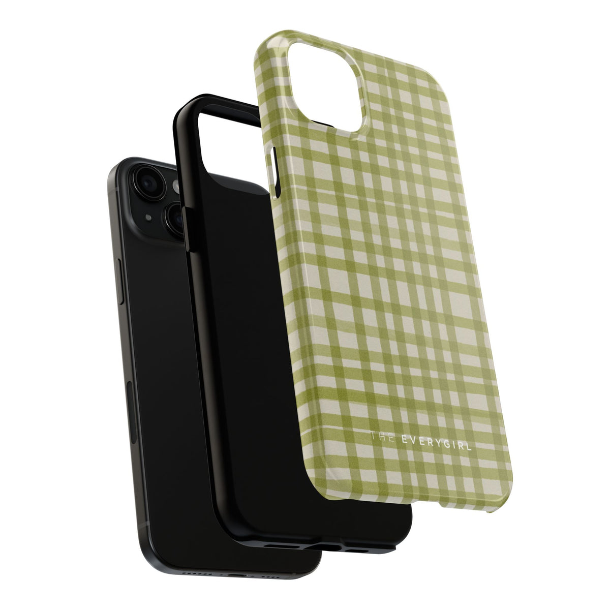 Green Gingham Phone Case