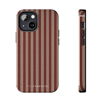 Muted Red Stripe IPhone Case