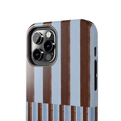 January Blue & Brown Phone Case