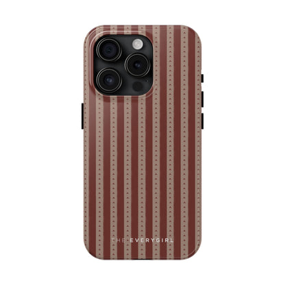 Muted Red Stripe IPhone Case