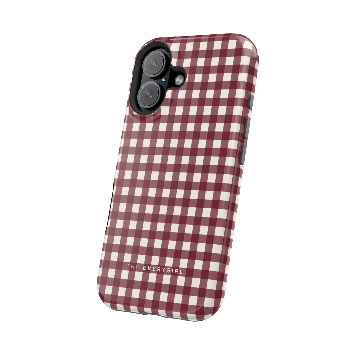Burgundy Gingham Phone Case