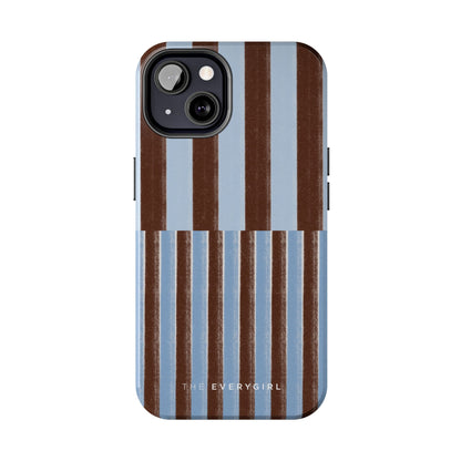 January Blue & Brown Phone Case