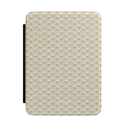 Neutral Tiny Flowers Kindle Case