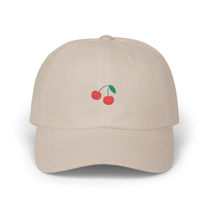 Cherry Embroidered Dad Cap