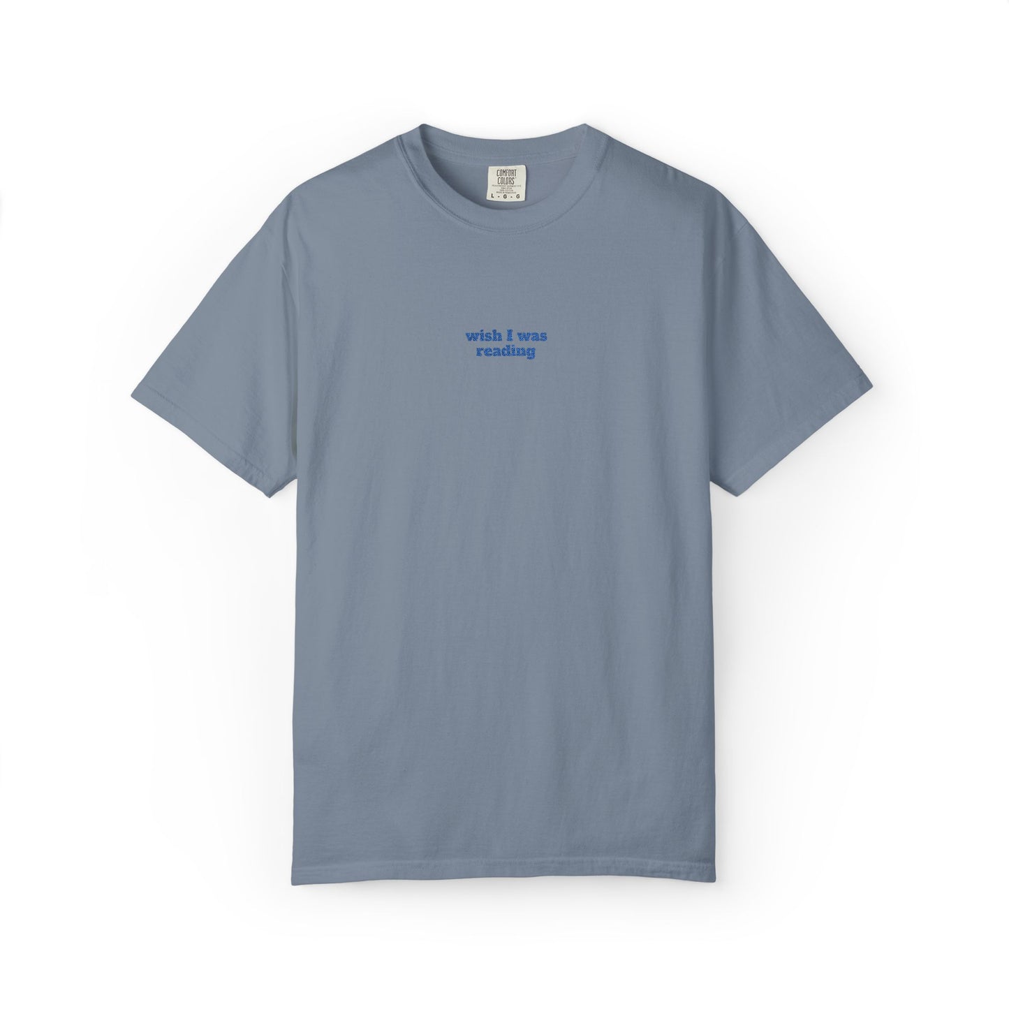 Wish I Was Reading Embroidered Tee