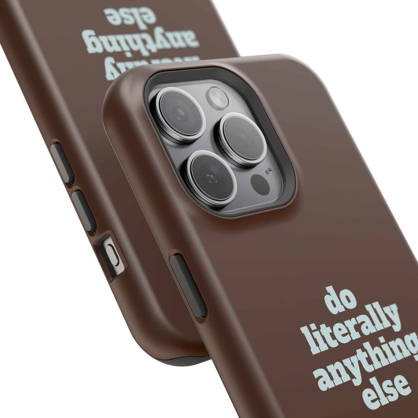 Do Literally Anything Else Brown & Blue Phone Case