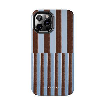 January Blue & Brown Phone Case