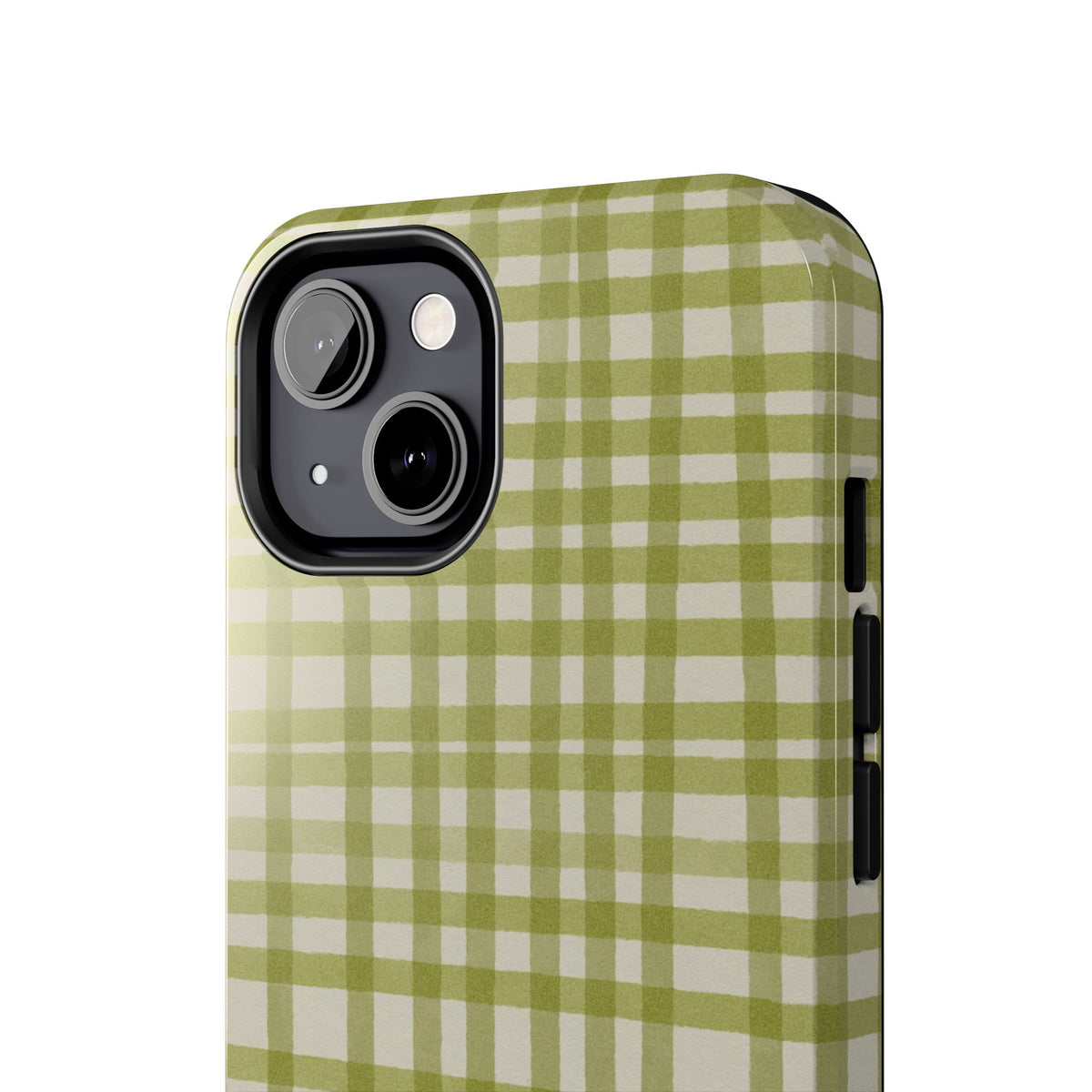 Green Gingham Phone Case