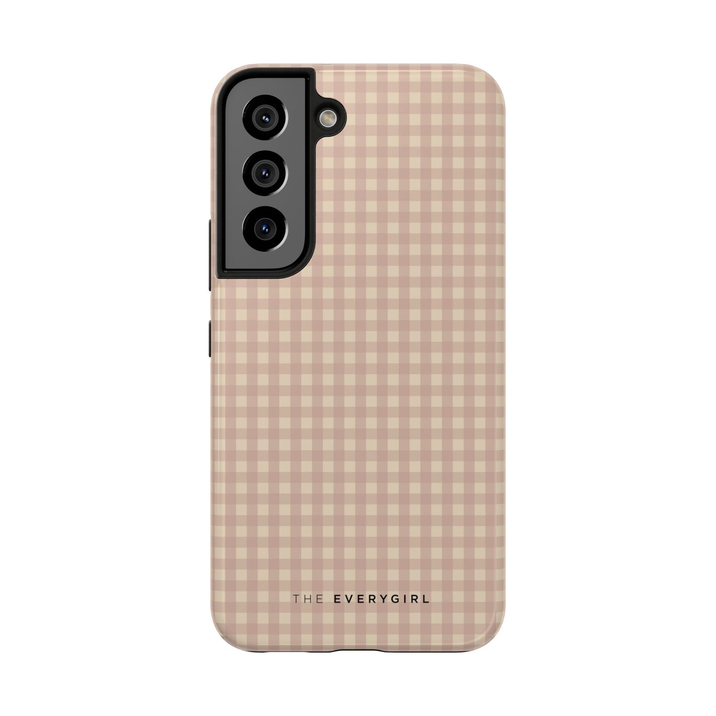 Neutral Blush Gingham IPhone Case