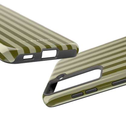 Tone on Tone Green Stripes IPhone Case