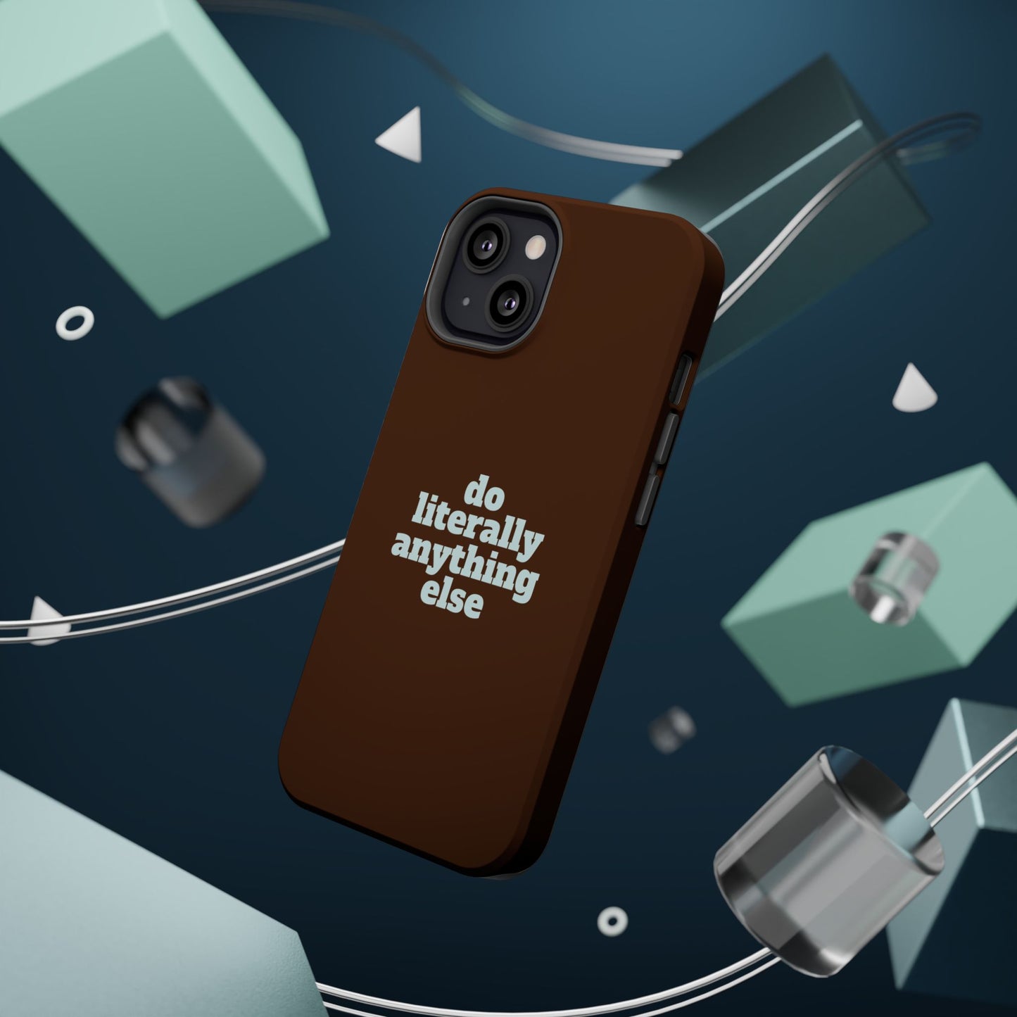 Do Literally Anything Else Brown & Blue Phone Case