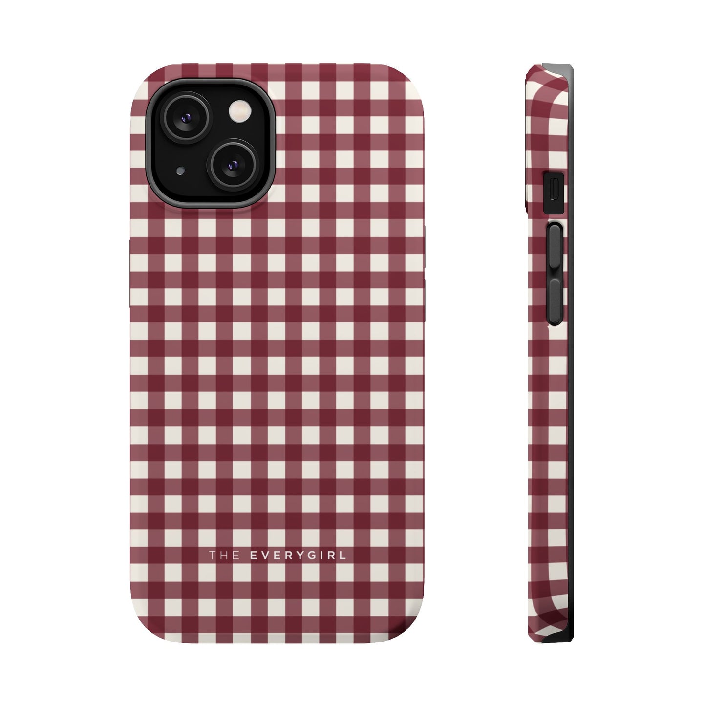 Burgundy Gingham Phone Case