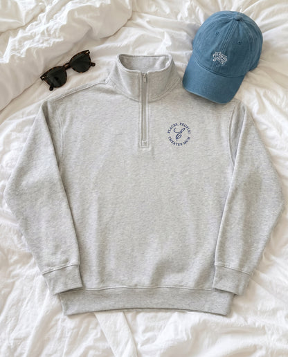 Theater Mom Half Zip Sweatshirt
