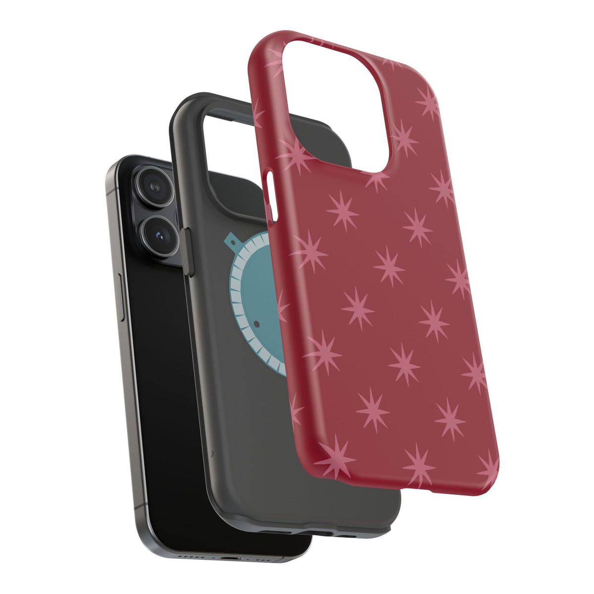 Red & Pink Starburst Phone Case
