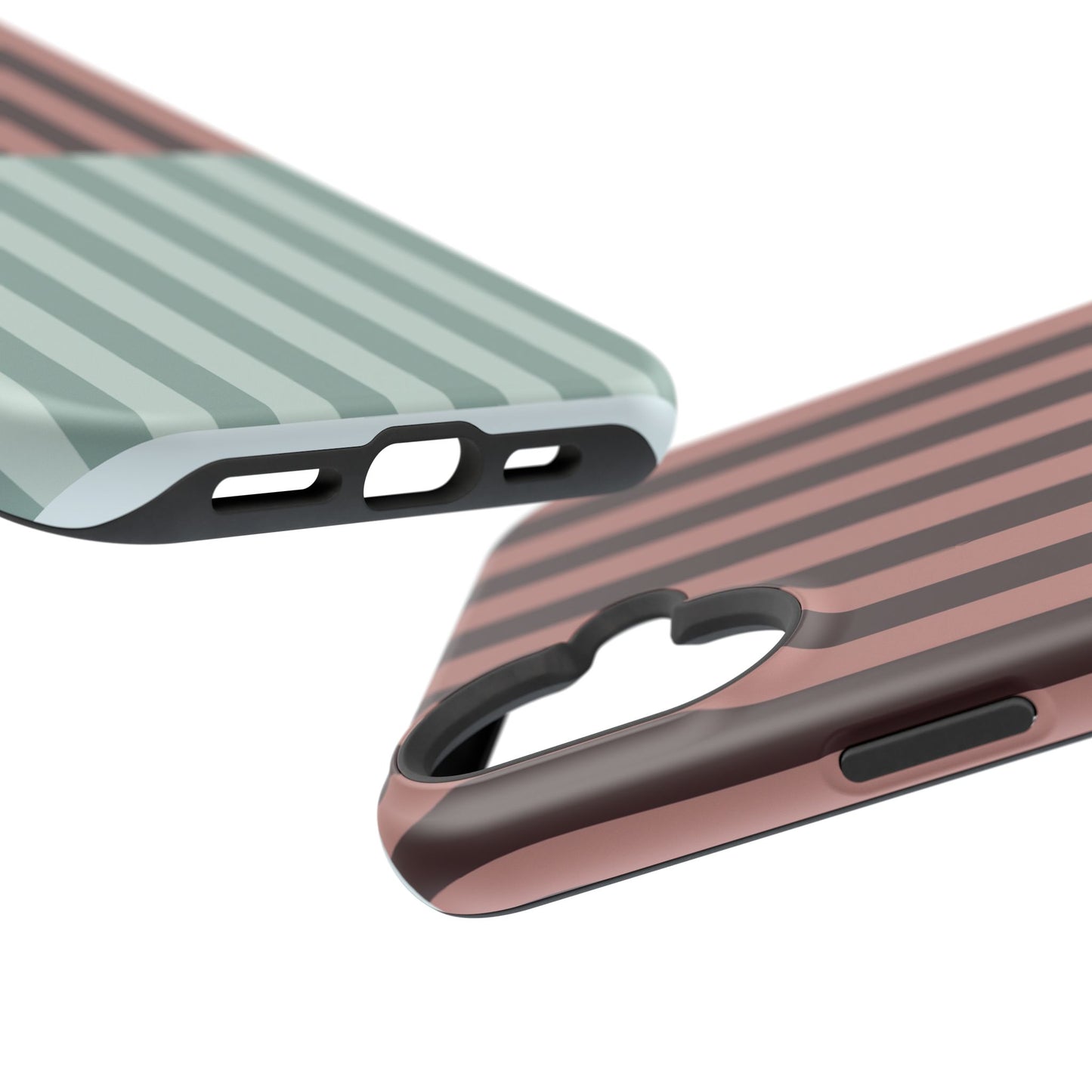 Burgundy and Blue Stripe Phone Case