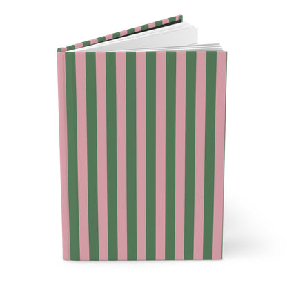 Pink & Green Stripped Journal