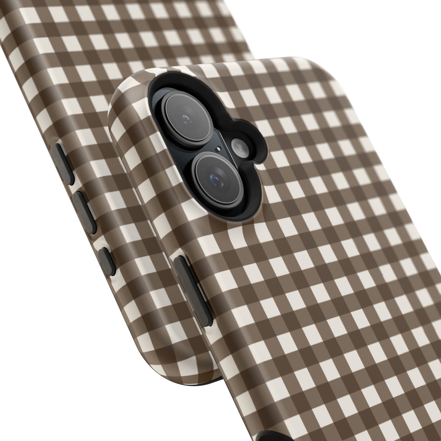 Brown Gingham Phone Case