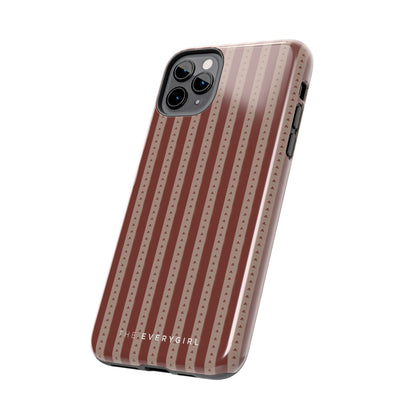 Muted Red Stripe IPhone Case