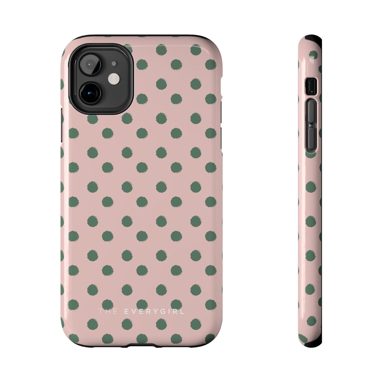 West Coast – Pink & Green Polka Dots Phone Case