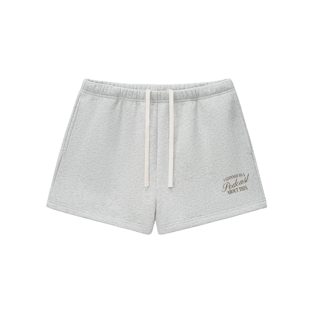 Podcast Fleece Drawstring Shorts