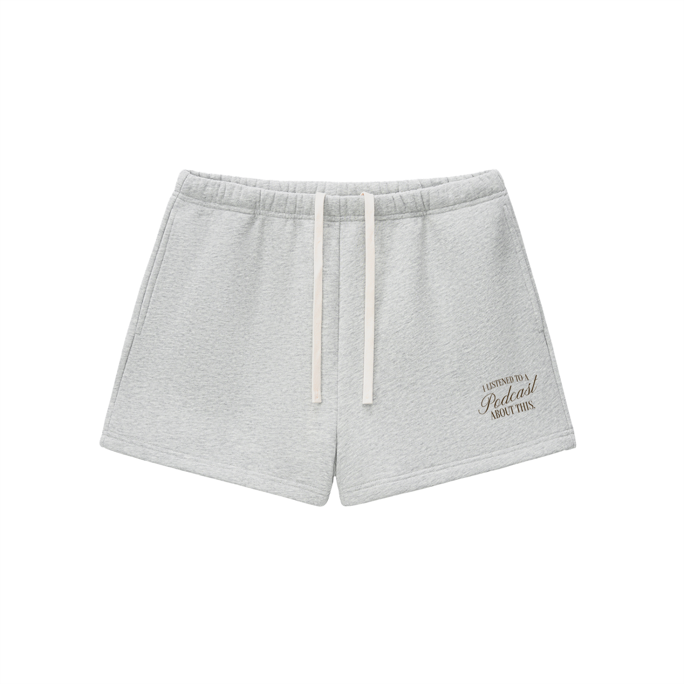 Podcast Fleece Drawstring Shorts