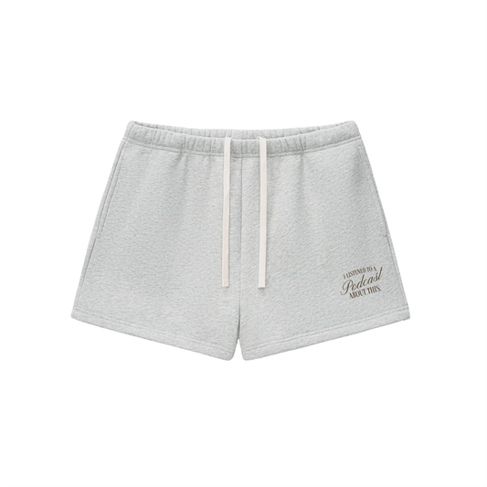 Podcast Fleece Drawstring Shorts
