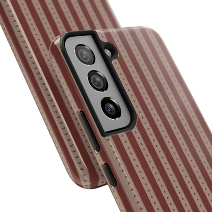 Muted Red Stripe IPhone Case