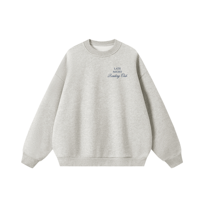 Late Night Reading Club Grey Sweatshirt