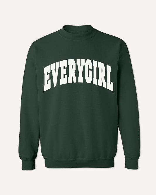 Everygirl Green Crewneck Sweatshirt