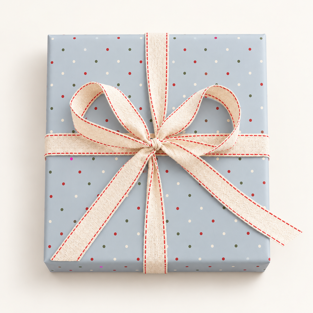 Blue Tiny Dots Wrapping Paper