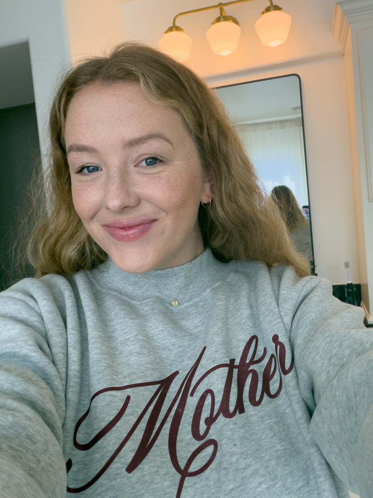 Mother Mock-Neck Sweatshirt