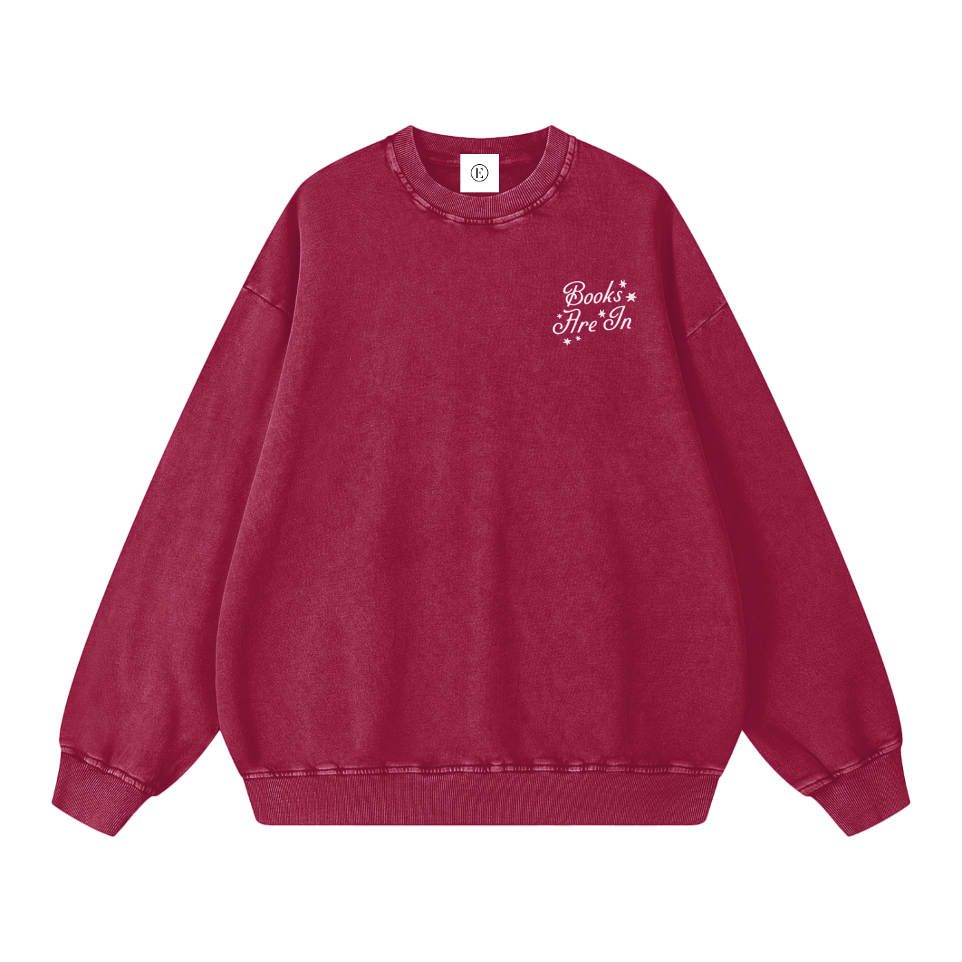 Maroon Everyone Reads Oversized Sweatshirt