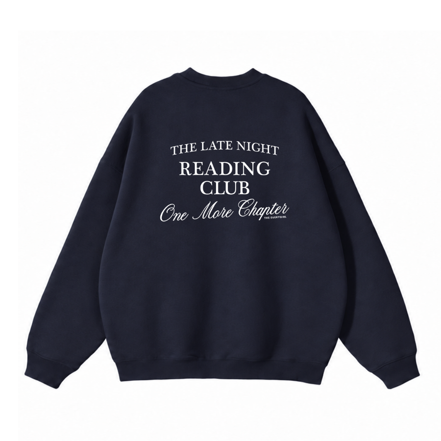 Late Night Reading Club Oversized Sweatshirt