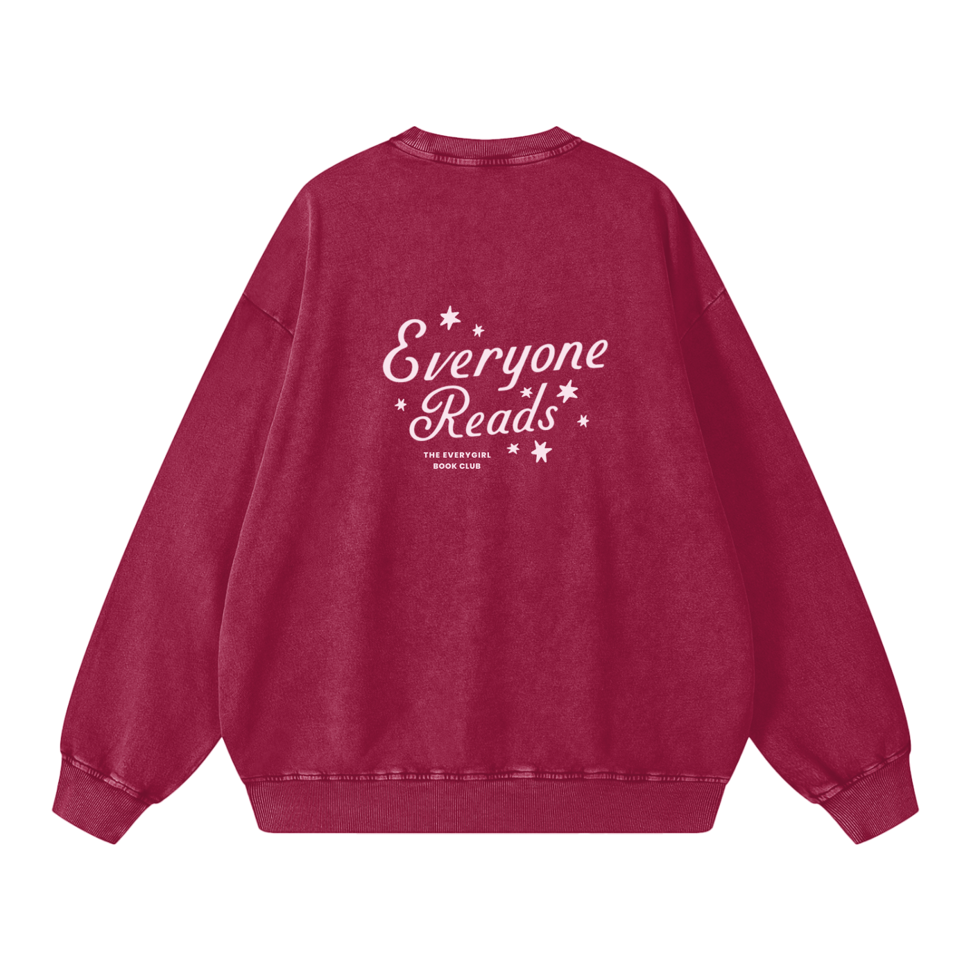 Maroon Everyone Reads Oversized Sweatshirt