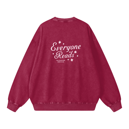 Maroon Everyone Reads Oversized Sweatshirt