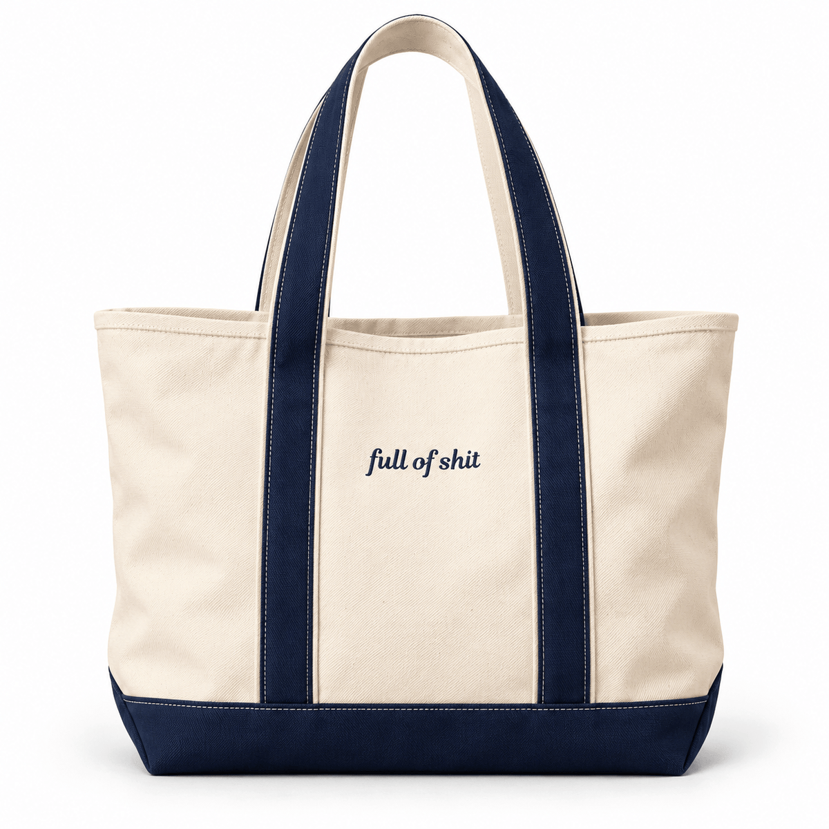 Full of Shit Zippered Tote Bag
