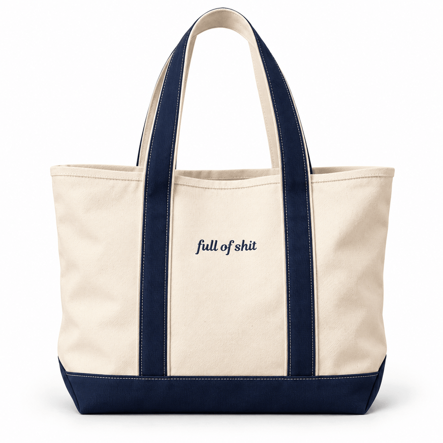 Full of Shit Zippered Tote Bag