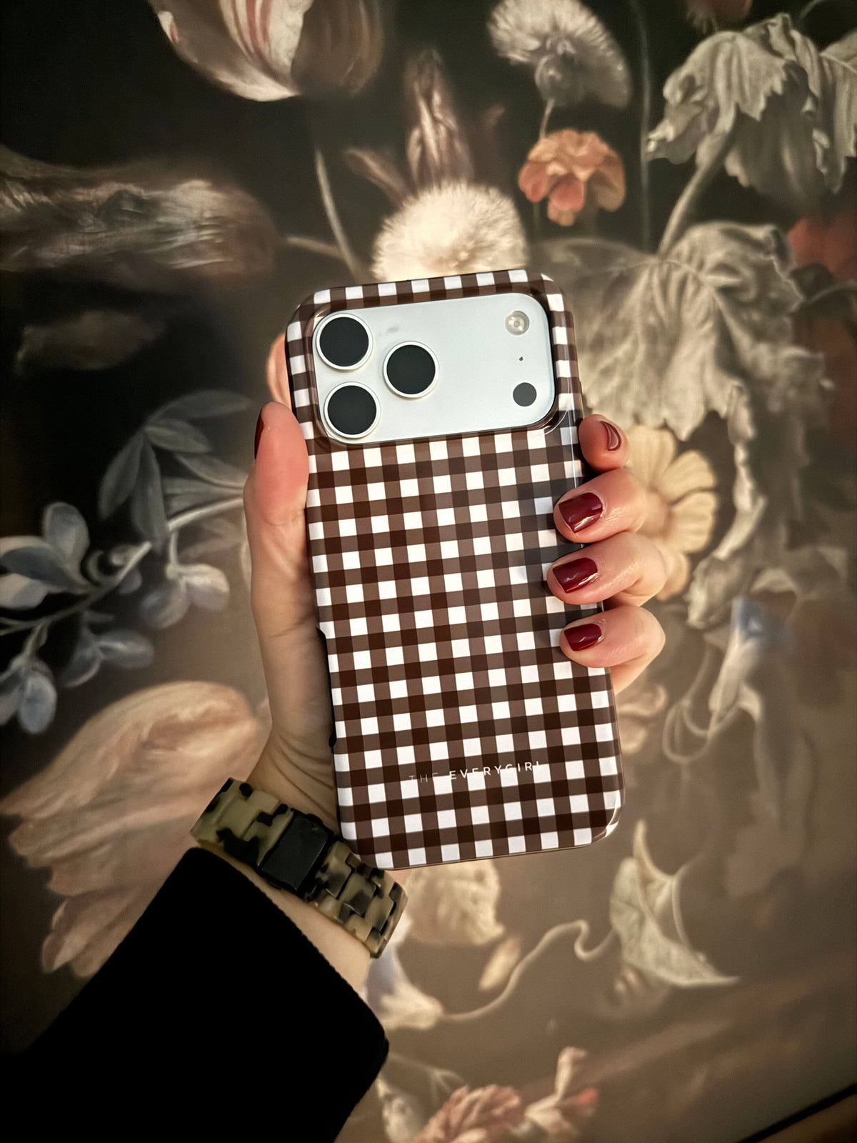 Brown Gingham Phone Case