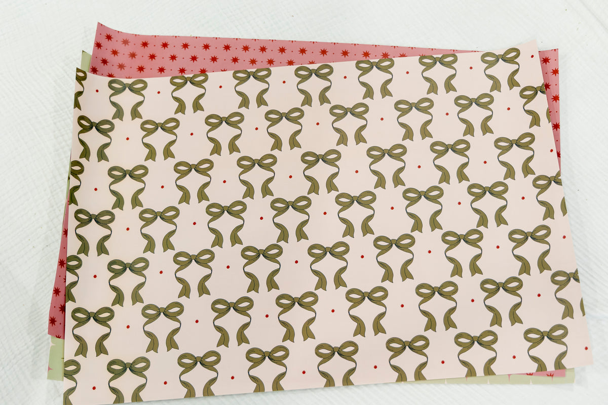 Bow Gift Wrapping Paper