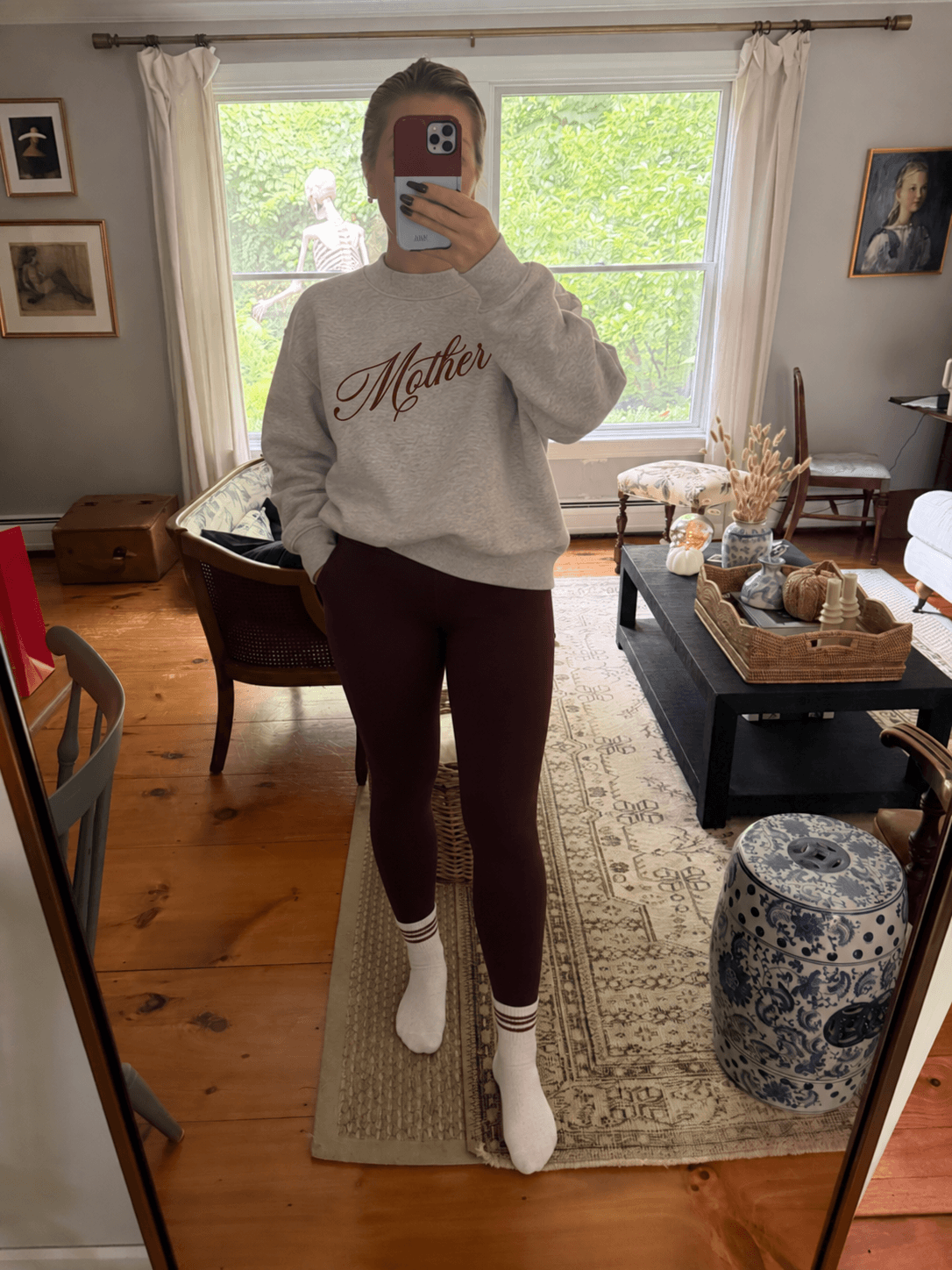 Mother Mock-Neck Sweatshirt