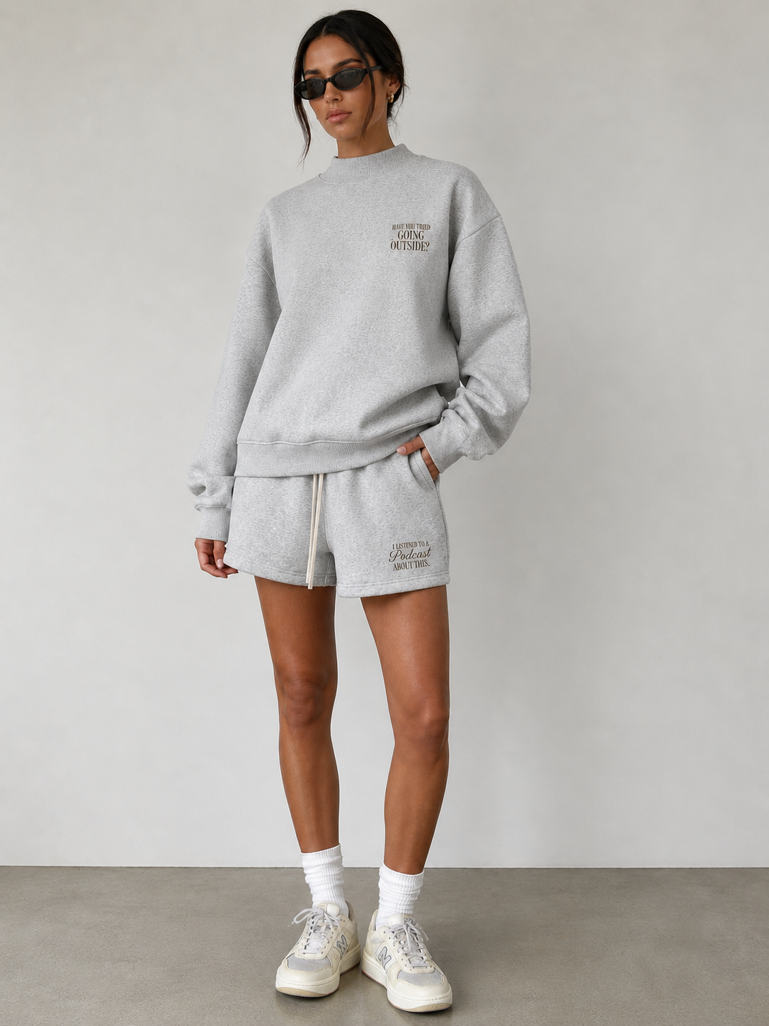 Podcast Fleece Mockneck Crew