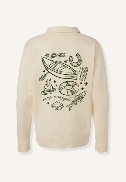 Hiking Club Collared Sweatshirt